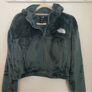 The North Face Women’s Osito 1/4 Zip Hoodie - Balsam Green